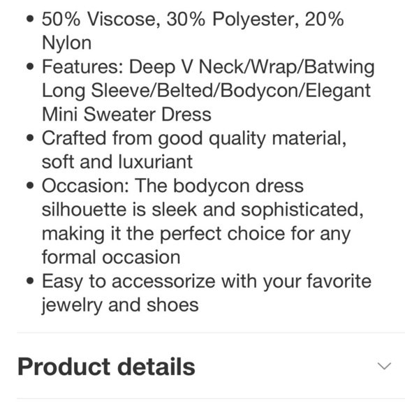 Seta T Deep V Neck Wrap Batwing Sleeve Belted Bodycon Midi
Sweater Dress Khaki - Picture 6 of 8